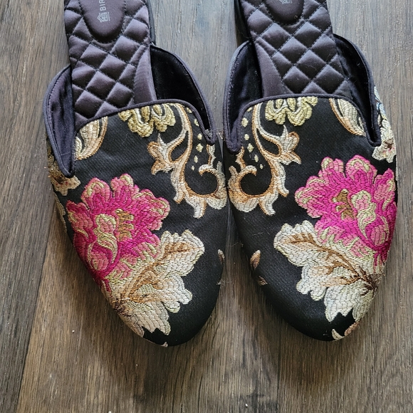 Birdies Black Floral Mules - Picture 2 of 4